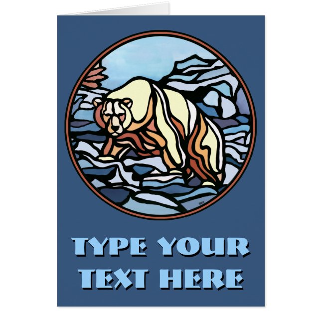Tarjetas de arte de oso Personalizado Tarjetas de  (Frente)