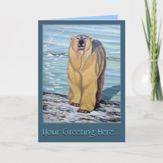 Tarjetas de arte de oso polar Personalizado Tarjet