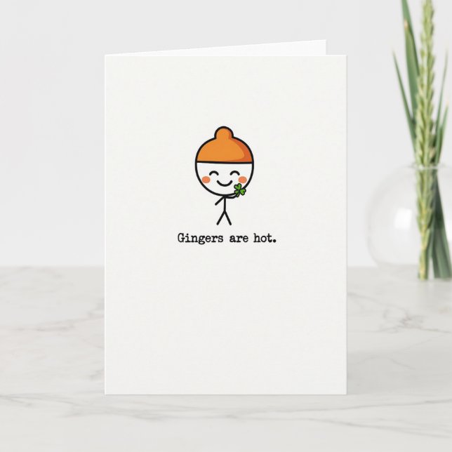 Tarjetas de Arte de Pelirrojos Calientes Lindas (Anverso)