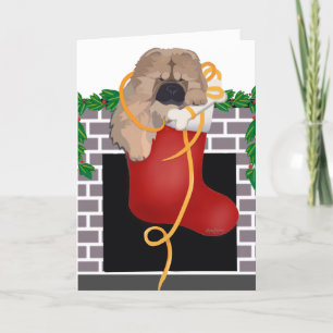 Tarjetas de arte de perro CHOW relleno de media