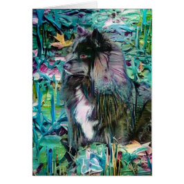 Tarjetas de arte IHANA Finlandesa Lapphund Lappy