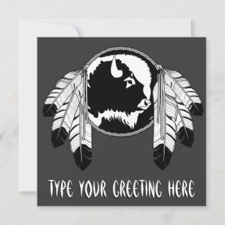 Tarjetas de arte nativas personalizadas invitacion