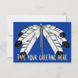 Tarjetas de arte nativas personalizadas invitacion