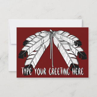 Tarjetas de arte nativas personalizadas invitacion