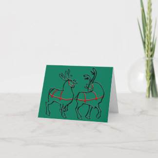 Tarjetas de arte para renos Tarjeta de felicitació