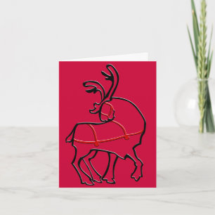 Tarjetas de arte para renos Tarjeta de felicitació