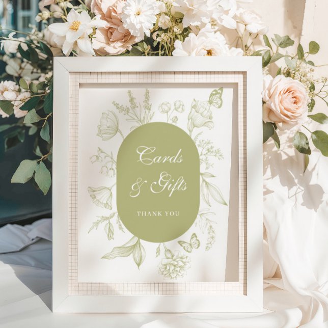 Tarjetas de arte y regalos de la Línea Floral Verd (Subido por el creador)