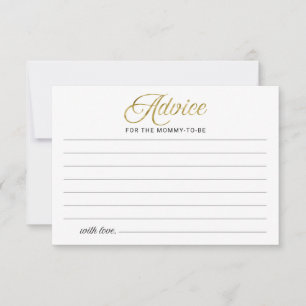 Tarjetas de asesoramiento Baby Shower para Chica d