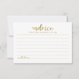 Tarjetas de asesoramiento Baby Shower para Chica d