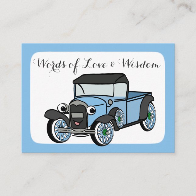 Tarjetas de asesoramiento de Baby Shower (Anverso)