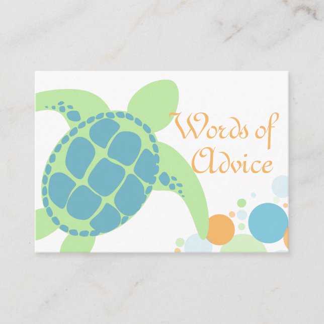 Tarjetas de asesoramiento de Baby Shower (Anverso)