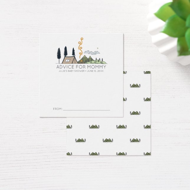 Tarjetas de asesoramiento de Baby Shower | Aventur (Escritorio)