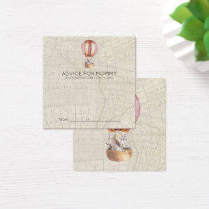 Tarjetas de asesoramiento de Baby Shower Globo d