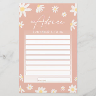 Tarjetas de asesoramiento de Baby Shower para futu