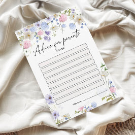 Tarjetas de asesoramiento de Baby Shower para futu