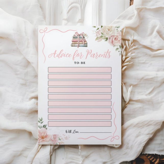 Tarjetas de asesoramiento de Baby Shower para futu (Subido por el creador)