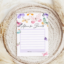 Tarjetas de asesoramiento de Baby Shower para futu