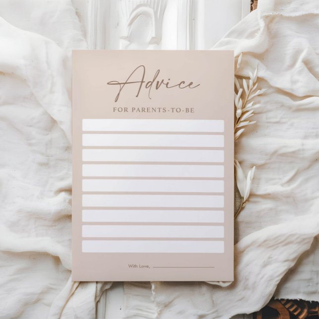 Tarjetas de asesoramiento de Baby Shower para futu (Subido por el creador)