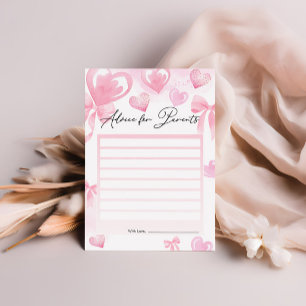 Tarjetas de asesoramiento de Baby Shower para los 