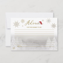 Tarjetas de asesoramiento de Baby Shower para Navi