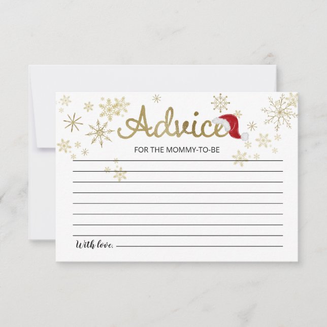 Tarjetas de asesoramiento de Baby Shower para Navi (Anverso)