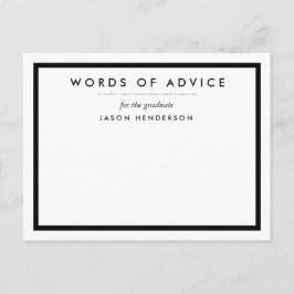 Tarjetas de asesoramiento de graduación