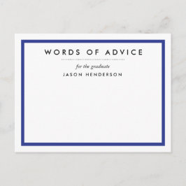 Tarjetas de asesoramiento de graduación