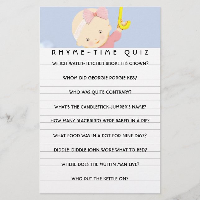 Tarjetas de asesoramiento para juegos de Baby Show (Anverso)