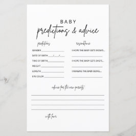 Tarjetas de asesoramiento y predicción de bebés mi