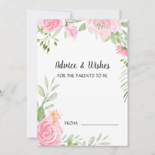 Tarjetas de asesoría Baby Shower para usuarios de