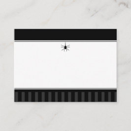 Tarjetas de asiento boda BLANK - Araña gótica