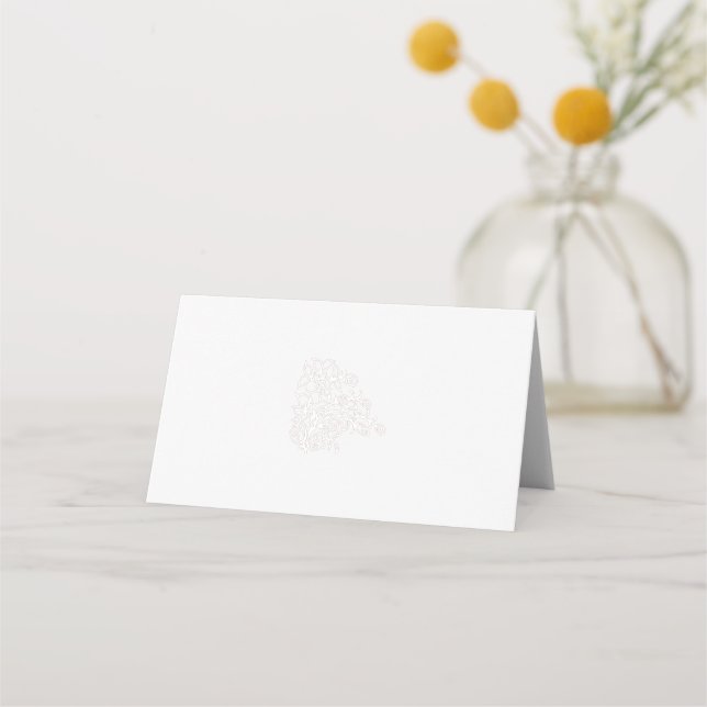 Tarjetas de Asiento Boda Personalizadas Elegantes  (Anverso)