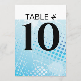 Tarjetas de asiento con número de tabla ICE HOCKEY