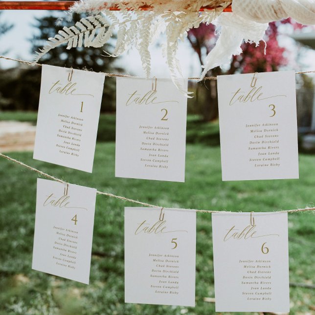 Tarjetas de Asiento de Boda Elegantes Modernas de  (Subido por el creador)