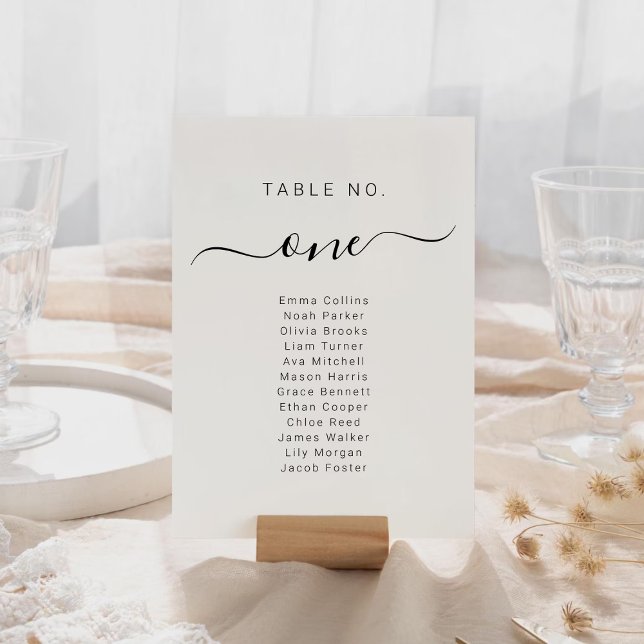 Tarjetas de Asiento de Boda Plan de Asientos por N (Wedding Seating Chart Cards Name Seat Plan)