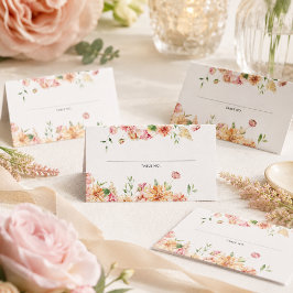 Tarjetas de Asiento de Florales de Jardín Afterglo