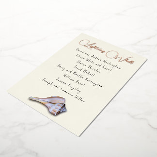 Tarjetas de asiento de la lista de invitados de la