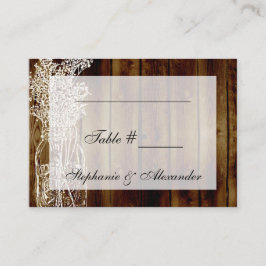 Tarjetas de asiento de la mesa de la estampación d