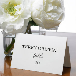Tarjetas de Asiento de Número de Mesa de Boda Mode