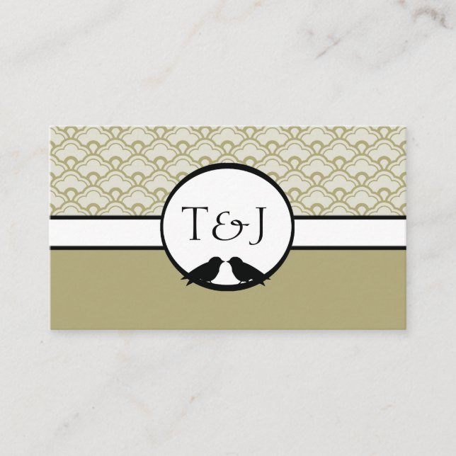 Tarjetas de Asiento de Recepción para Novios (Anverso)