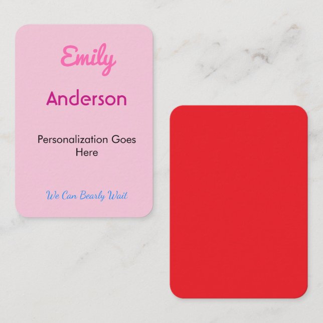 Tarjetas de Asiento Impresas Personalizadas para I (Anverso / Reverso)