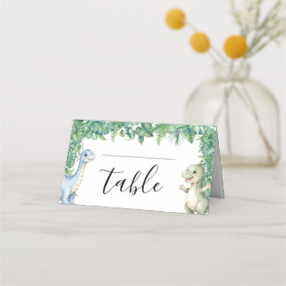 Tarjetas de Asiento para Baby Shower de Hoja Tropi