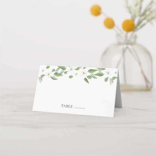 Tarjetas de asiento para Boda Scarborough Sage (Anverso)