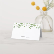Tarjetas de asiento para Boda Scarborough Sage