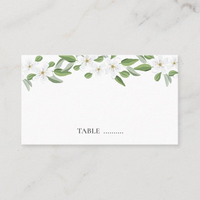 Tarjetas de asiento para Boda Scarborough Sage (Anverso)