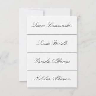 Tarjetas de asiento para bodas