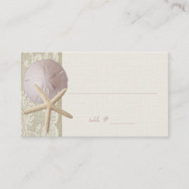 Tarjetas de asiento Vintage Beach Ivory