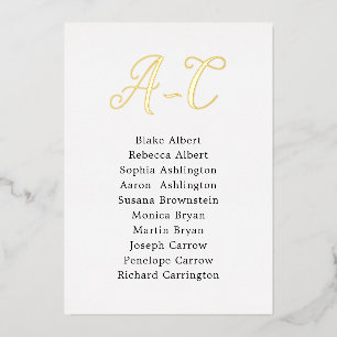 Tarjetas de asignación de tabla de invitado de Bod