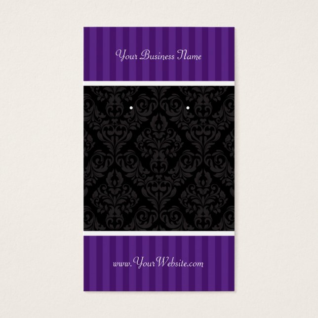 Tarjetas de asignación personalizado Rayas de Dama (Frente)