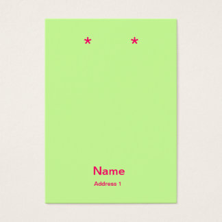 tarjetas de asignación rosa y verde